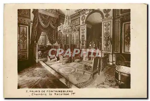 Ansichtskarte AK Palais de Fontainebleau Chambre de Napoleon I