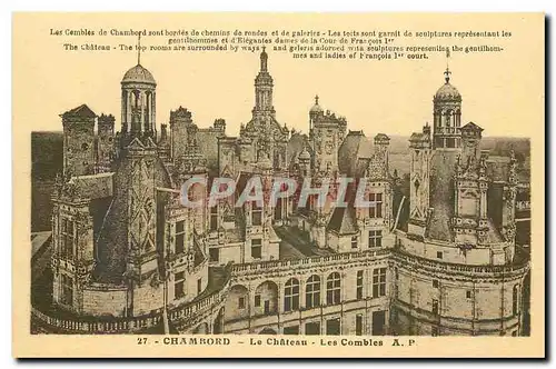 Ansichtskarte AK Chambord Le Chateau Les Combles