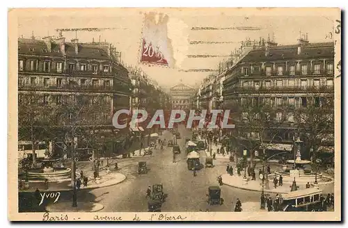 Cartes postales Paris en flanant Avenue de l'Opera