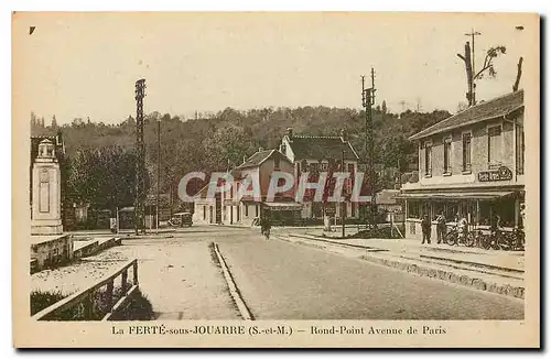 Ansichtskarte AK La Ferte sous Jouarre S et M Rond Point Avenue de Paris