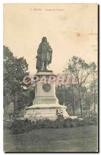 Cartes postales Reims Statue de Colbert