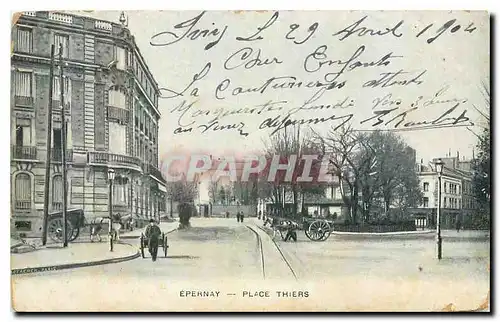 Cartes postales Epernay Place Thiers