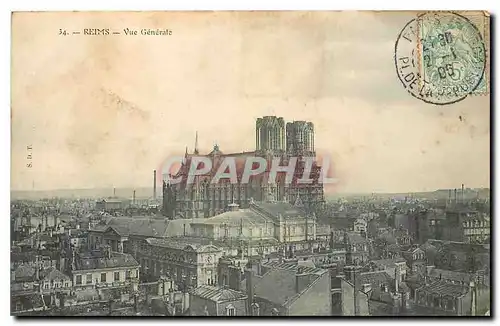 Cartes postales Reims Vue generale