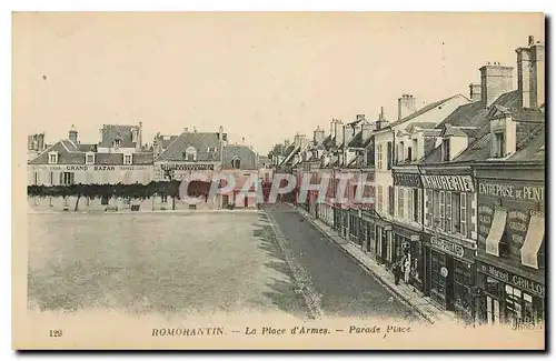 Cartes postales Romorantin La Place d'Armes Parade Place