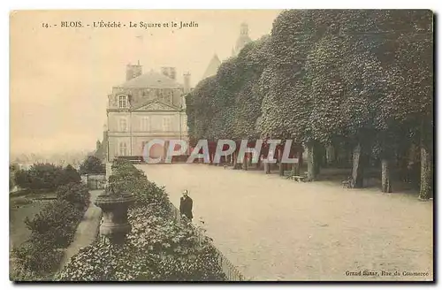 Ansichtskarte AK Blois L'Eveche Le Square et le Jardin