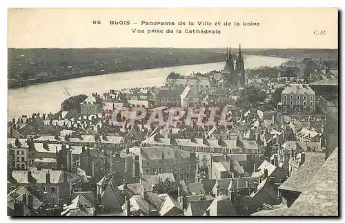 Cartes postales Blois Panorama de la Ville et de la Loire Vue prise de la Cathedrale