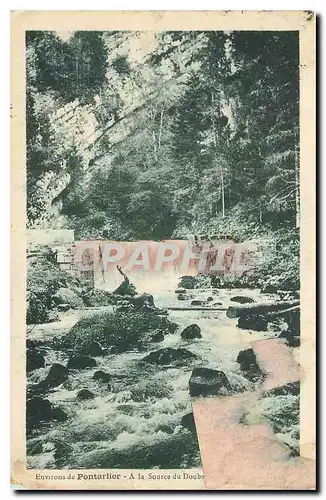 Cartes postales Environs de Pontarlier a la source du Doubs
