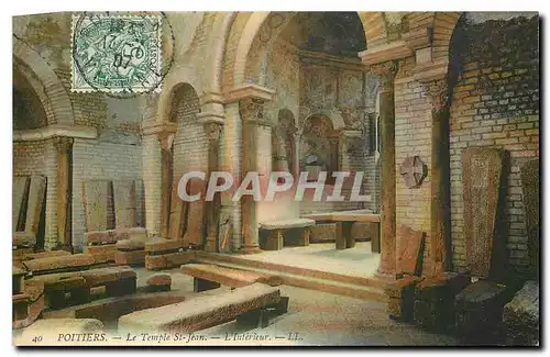 Cartes postales Poitiers le Temple St Jean l'interieur