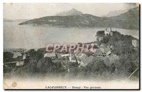 Cartes postales Lac d'Annecy Duingh vue generale Publicite Lait d'Appenzell