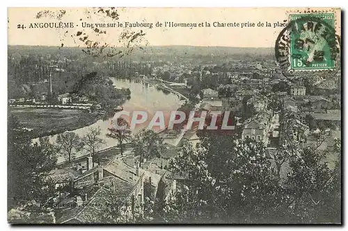 Ansichtskarte AK Angouleme une vue sur le Faubourg de l'Houmeau et la Charente prise de la place