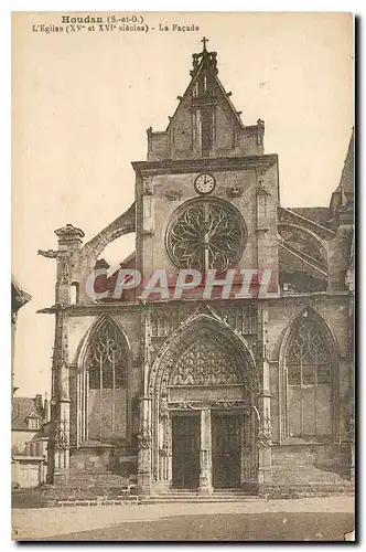 Cartes postales Houdan S et O l'Eglise Xv et XVI siecles la facade