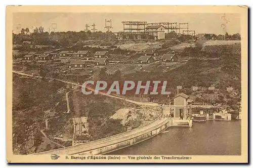 Cartes postales Barrage d'Eguzon Indre vue generale des Transformateaurs