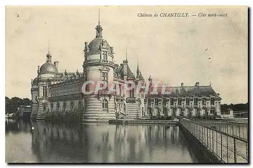 Ansichtskarte AK Chateau de Chantilly cote nord ouest