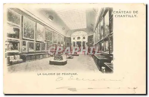 Ansichtskarte AK Chateau de Chantilly la Galerie de Peinture