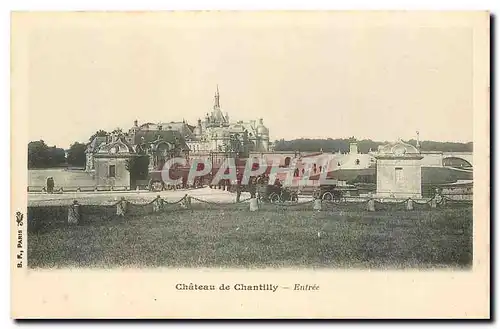 Cartes postales Chateau de Chantilly Entree