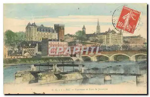 Cartes postales Pau Panorama et pont de Jurancon