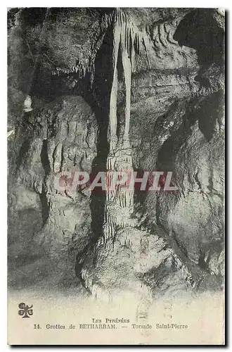 Ansichtskarte AK Les pyrenees Grottes de Betharram torsade Saint Pierre