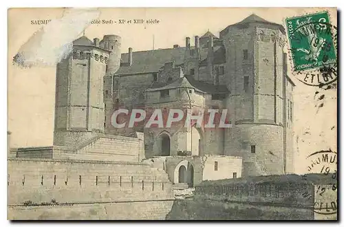 Cartes postales Saumur cote sud Xi et XIII siecle