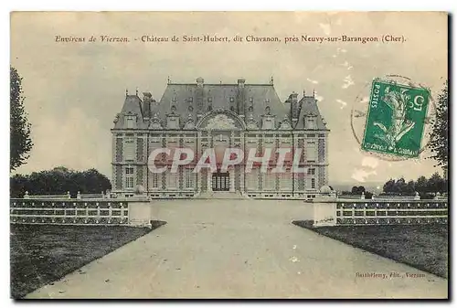 Cartes postales Environs de Vierzon Chateau de Saint Hubert Cher
