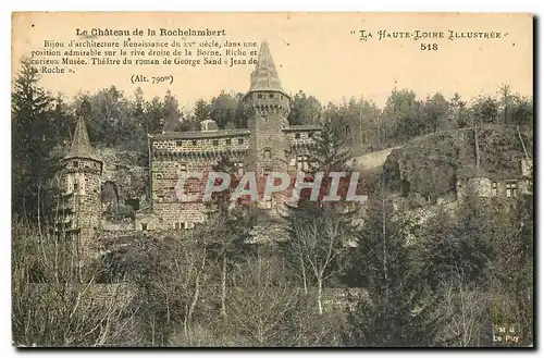 Cartes postales La Haute Loire illustree le Chateau de la Rochelambert