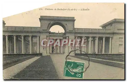 Cartes postales Chateau de Rochefort S et O l'entree