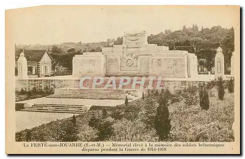 Ansichtskarte AK La Ferte sous Jouarre S et M Memorial eleve a la memoire des soldats britanniques disparus penda