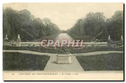 Ansichtskarte AK Chateau de Fontainebleau le Canal