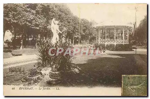 Cartes postales Epernay Le Jardin