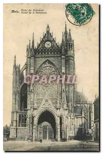 Cartes postales Metz Portail de la Cathedrale