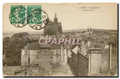 Cartes postales Metz Vue generale