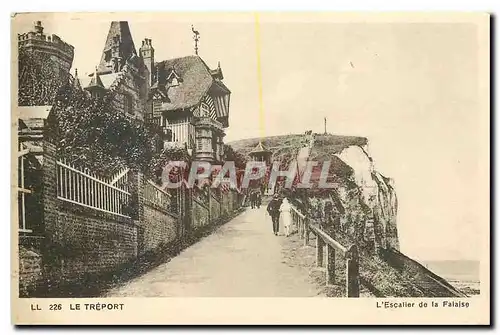 Cartes postales Le Treport L'Escalier de la Falaise