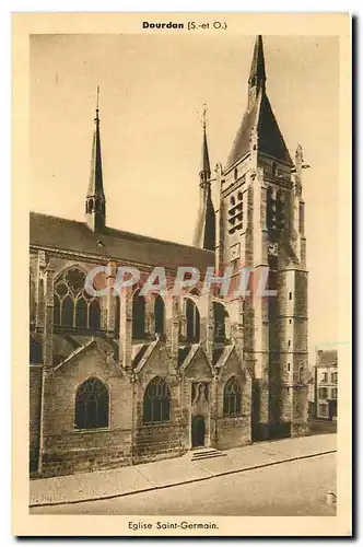 Ansichtskarte AK Dourdan S et O Eglise Saint Germain