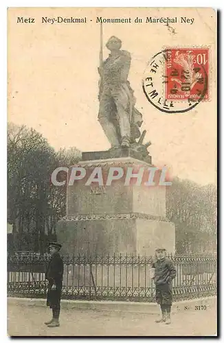 Ansichtskarte AK Metz Ney Denkmal Monument du Marechal Ney