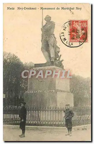 Cartes postales Metz Ney Denkmal Monument du Marechal Ney
