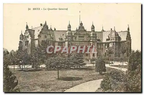 Cartes postales Metz Le Quartier general