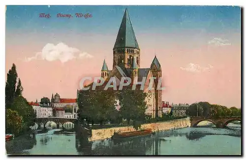 Cartes postales Metz Evang. Kirche