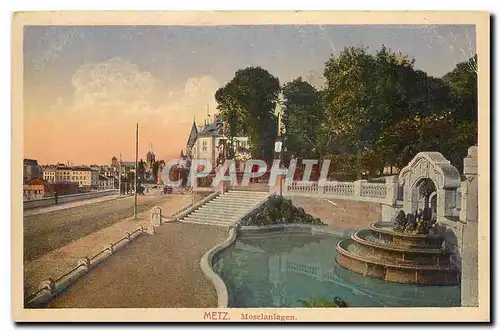Cartes postales Metz Moselanlagen