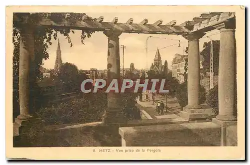 Cartes postales Metz Vue prise de la Pergola