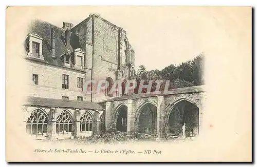 Cartes postales Abbaye de Saint Wandrille Le Cloitre & Eglise