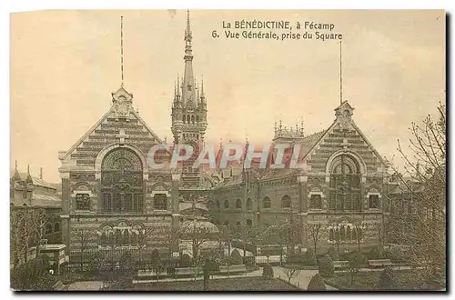 Cartes postales La Benedictine a Fecamp Vue generale prise du Square