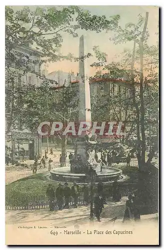 Ansichtskarte AK Marseille La Place des Capucines