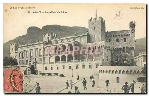 Cartes postales La Cote d'Azur Artistique Monaco Le chateau du Prince