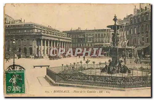 Cartes postales Bordeaux Place de la Comedie