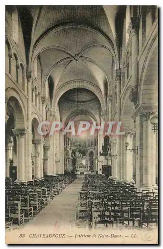 Cartes postales Chateauroux Interieur de Notre Dame