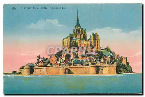 Ansichtskarte AK Mont St Michel Vue cote Est