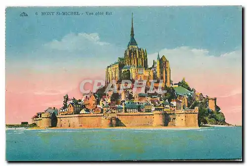 Cartes postales Mont St Michel Vue cote Est