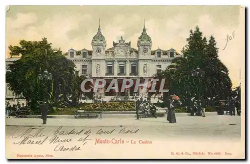 Cartes postales Monte Carlo Le Casino