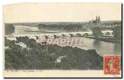 Cartes postales Tours Vue generale