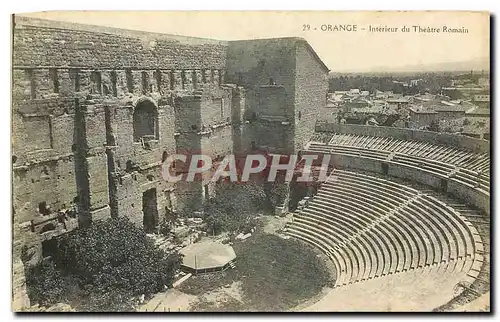 Cartes postales Orange Interieur du Theatre Romain