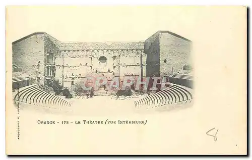 Cartes postales Orange Le Theatre Vue interieure